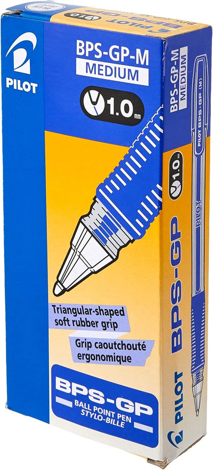 Pilot BPS-GP-M-L Grip Ballpoint 1.0 mm Tip (Pack of 12