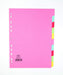 Elba, File Dividers A4, 10 Part, Assorted, 1 Sets