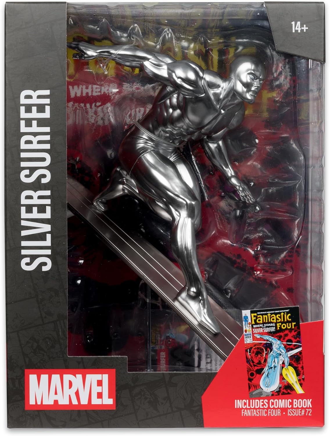 Marvel Collection Pvc Statue 1/6 Silver Surfer (Fantastic Four #72) 25 Cm