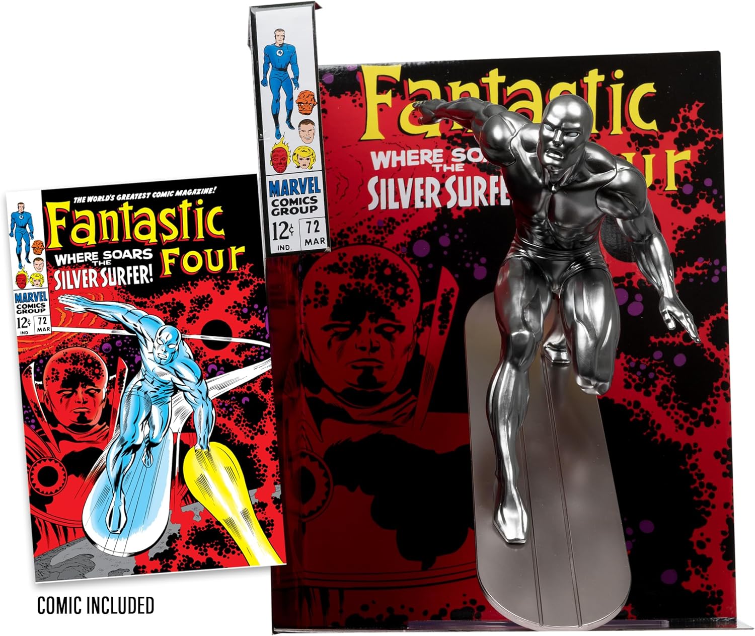 Marvel Collection Pvc Statue 1/6 Silver Surfer (Fantastic Four #72) 25 Cm
