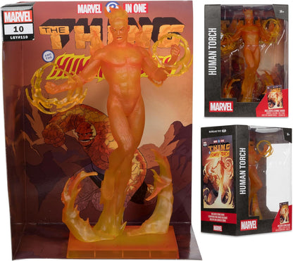 McFarlane Marvel Human Torch 1:6th Scale Collectible with Scene (Marvel 2-in-One #10) Toys