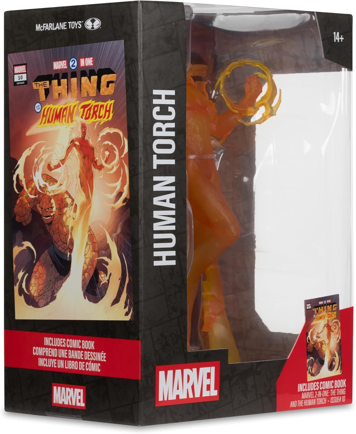 McFarlane Marvel Human Torch 1:6th Scale Collectible with Scene (Marvel 2-in-One #10) Toys
