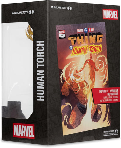 McFarlane Marvel Human Torch 1:6th Scale Collectible with Scene (Marvel 2-in-One #10) Toys