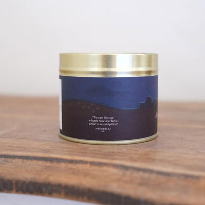 Comfort & Joy Frankincense & Myrrh Scented Candle in a Tin
