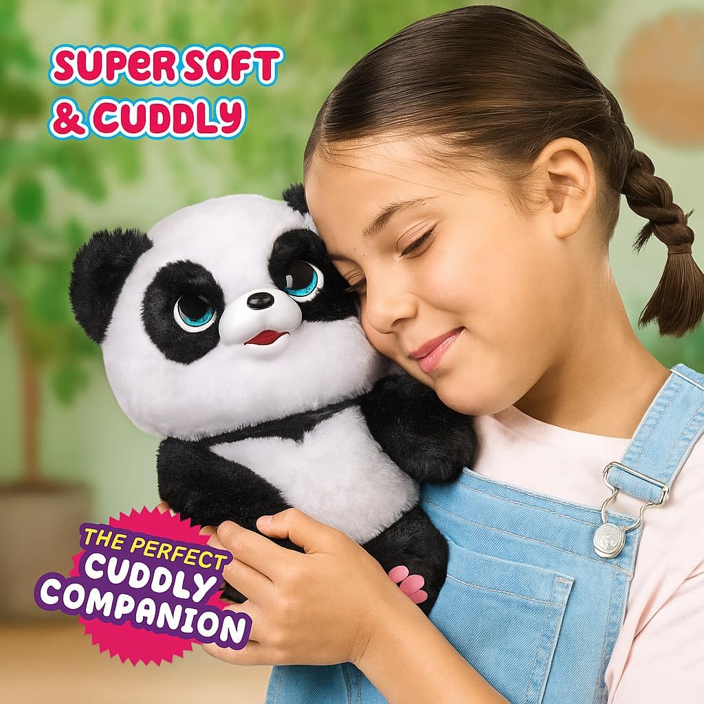 Little Live Pets My Baby Panda ChuChu|Interactive Pet with 50+ Sounds & Reactions, Kicks Feet, Poops, Giggles & More – Includes Potty & Repeat Play – Fun & Adorable Gift for Kids
