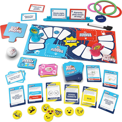 Spin Master Games, Beat the Parents, 2025 Edition with New Challenges & Cards, Friendly Competition Family Game, Fun Activity for Kids, Adults & Family Game Night, 4-8 Players, for Ages 6 & Up