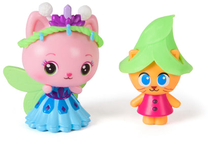 Gabby's Dollhouse: The Movie, Queen Kitty Fairy and Kitty Gnome, Toy Figures with 2 Accessories, Kids Toys for Girls and Boys Ages 3 and Up