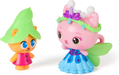 Gabby's Dollhouse: The Movie, Queen Kitty Fairy and Kitty Gnome, Toy Figures with 2 Accessories, Kids Toys for Girls and Boys Ages 3 and Up