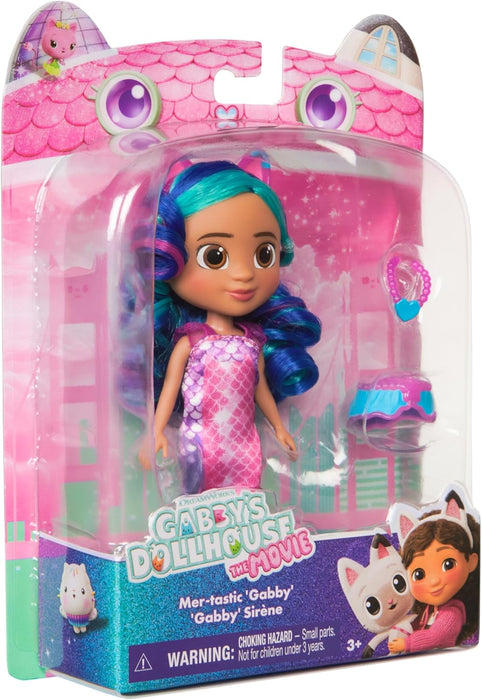 Gabby's Dollhouse: The Movie, Mer-tastic Gabby Doll, with Mermaid Themed Doll Clothes and Doll Accessories, Kids Toys for Girls and Boys Ages 3 and Up