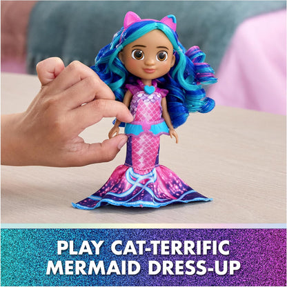 Gabby's Dollhouse: The Movie, Mer-tastic Gabby Doll, with Mermaid Themed Doll Clothes and Doll Accessories, Kids Toys for Girls and Boys Ages 3 and Up