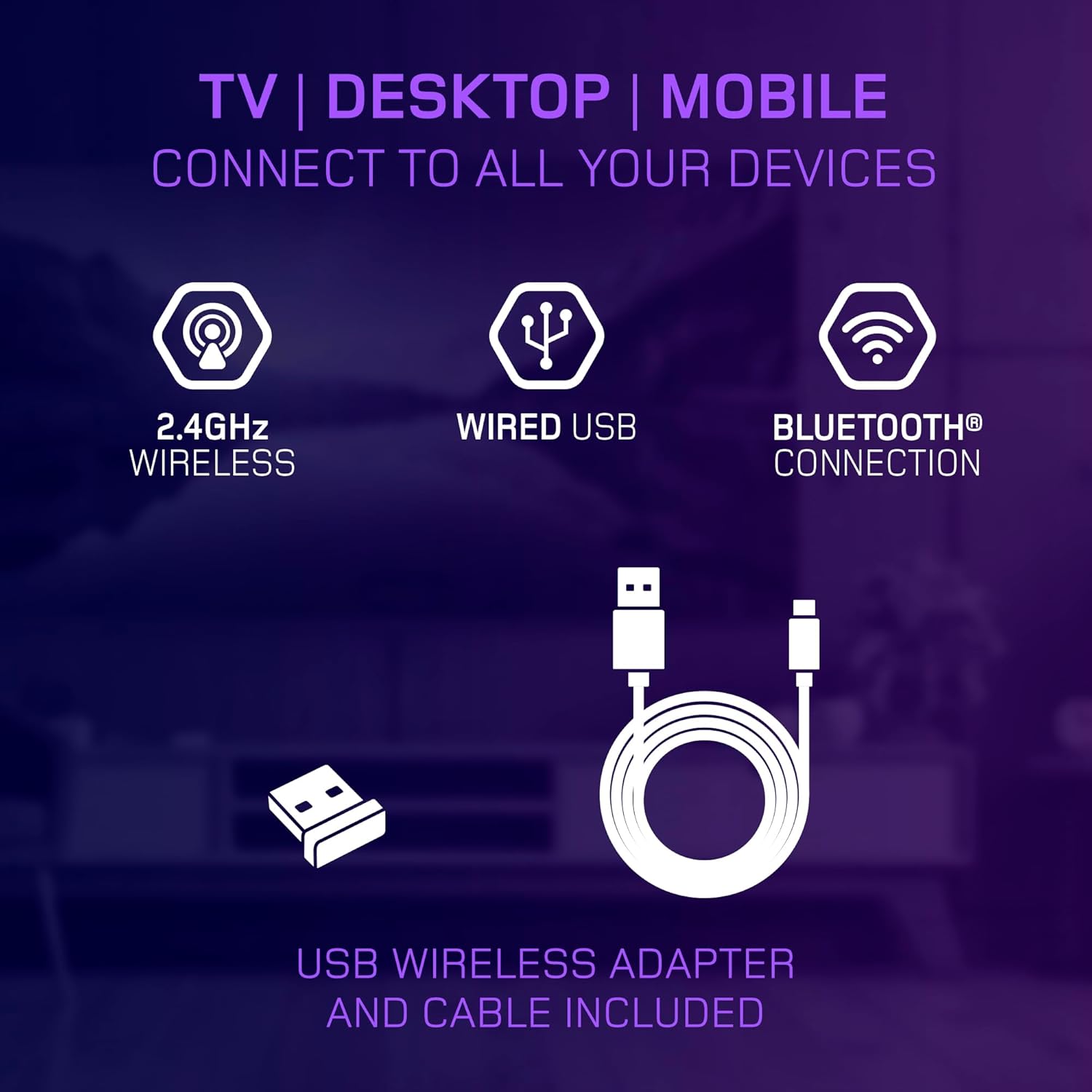 QD-1 DUO SMART TV WIRELESS CONTROLLER (TV/PC/MOBILE)