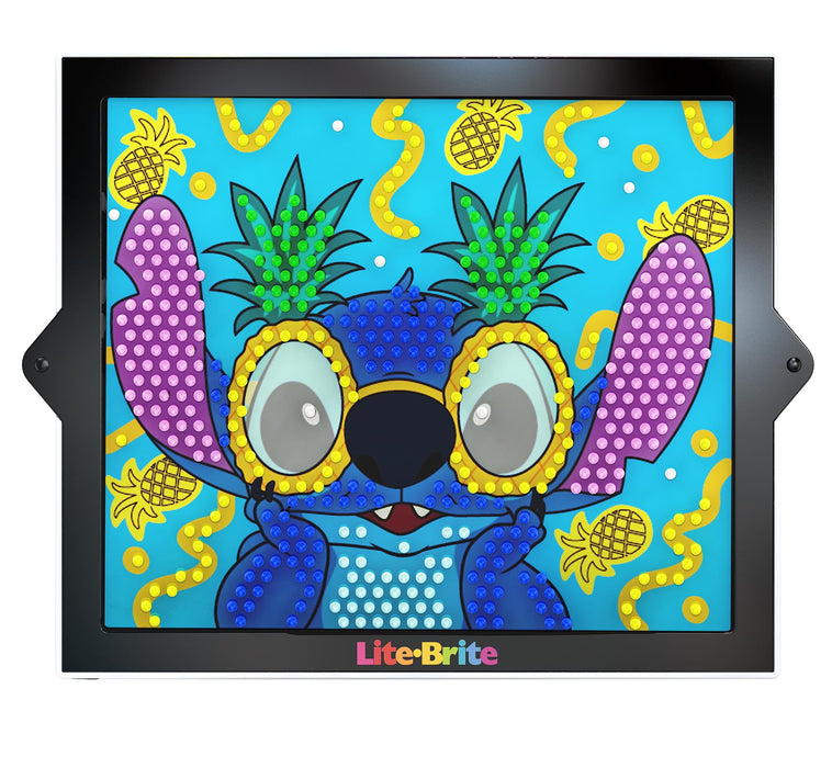 Basic Fun Lite-Brite Colour Pop Disney Stitch – Light-Up Creative Toy with 6 Templates, 650 Colourful Pegs & 4 Light Modes – HD Grid Art Set for Stitch Fans