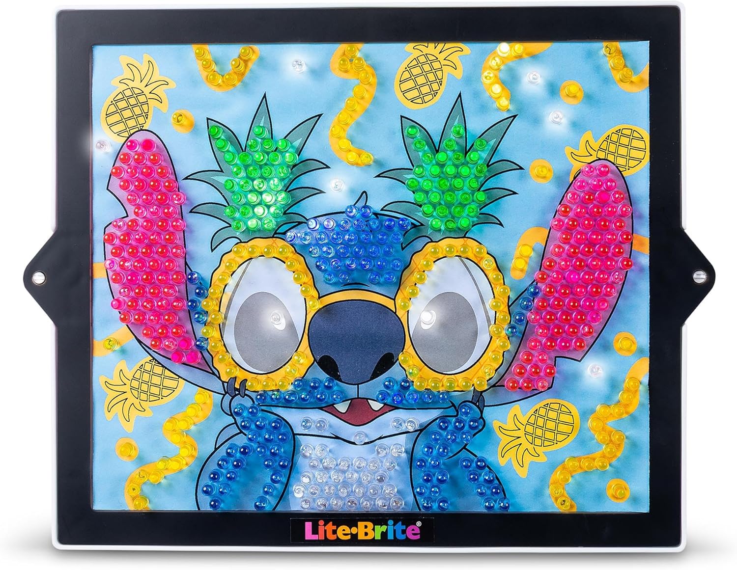 Basic Fun Lite-Brite Colour Pop Disney Stitch – Light-Up Creative Toy with 6 Templates, 650 Colourful Pegs & 4 Light Modes – HD Grid Art Set for Stitch Fans