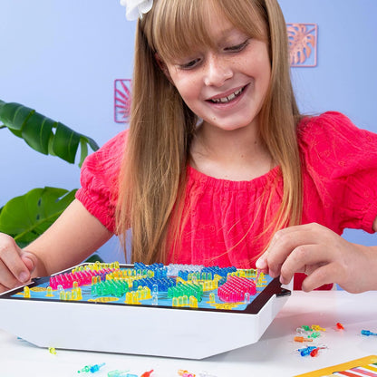 Basic Fun Lite-Brite Colour Pop Disney Stitch – Light-Up Creative Toy with 6 Templates, 650 Colourful Pegs & 4 Light Modes – HD Grid Art Set for Stitch Fans
