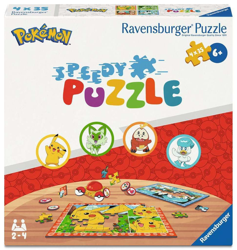 Ravensburger Speedy Puzzle Pokémon 4x 35 piece Jigsaw Puzzles for Kids Age 6 Years and Above