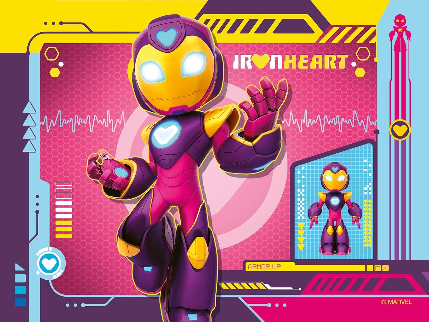 Ravensburger Iron Man & His Awesome Friends 4 in a Box (12, 16, 20, 24 piece) Jigsaw Puzzles for Adults and Kids Age 3 Years Up