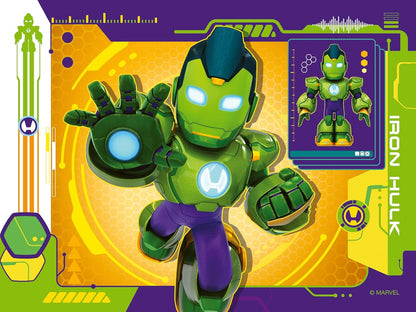 Ravensburger Iron Man & His Awesome Friends 4 in a Box (12, 16, 20, 24 piece) Jigsaw Puzzles for Adults and Kids Age 3 Years Up