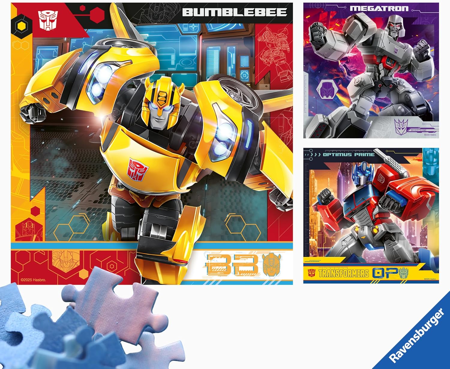 Ravensburger Transformers 3 x 49 piece Jigsaw Puzzles for Adults and Kids Age 5 Years Up