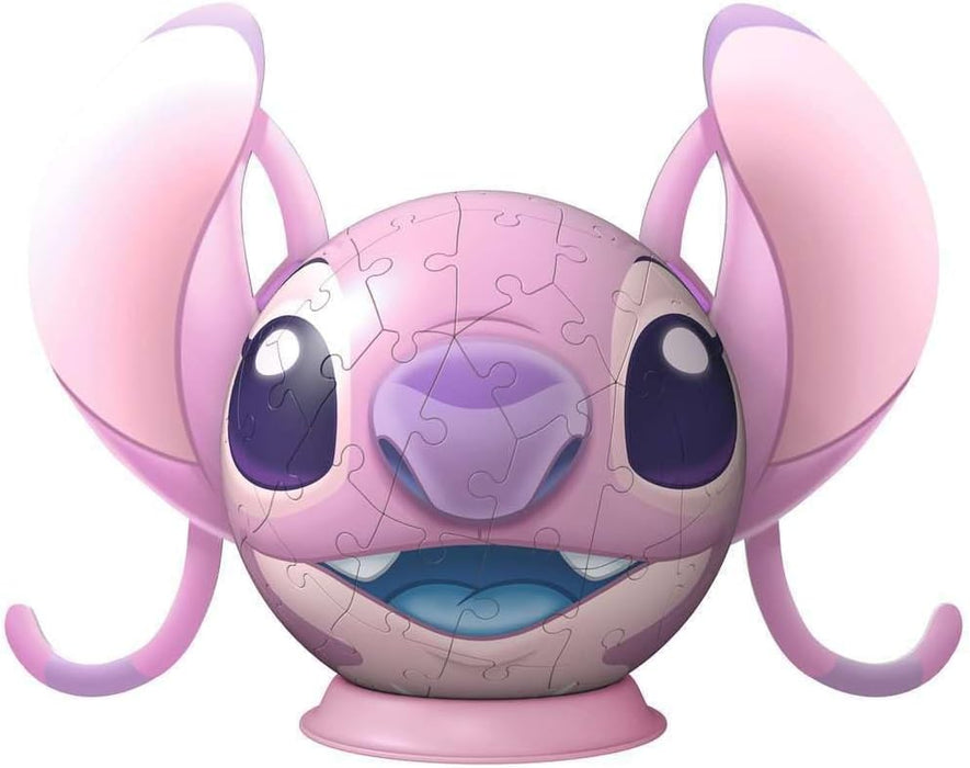 Ravensburger Disney Stitch Angel with Ears 72 piece 3D Jigsaw Puzzle for Adults and Kids Age 6 Years Up - No Glue Required