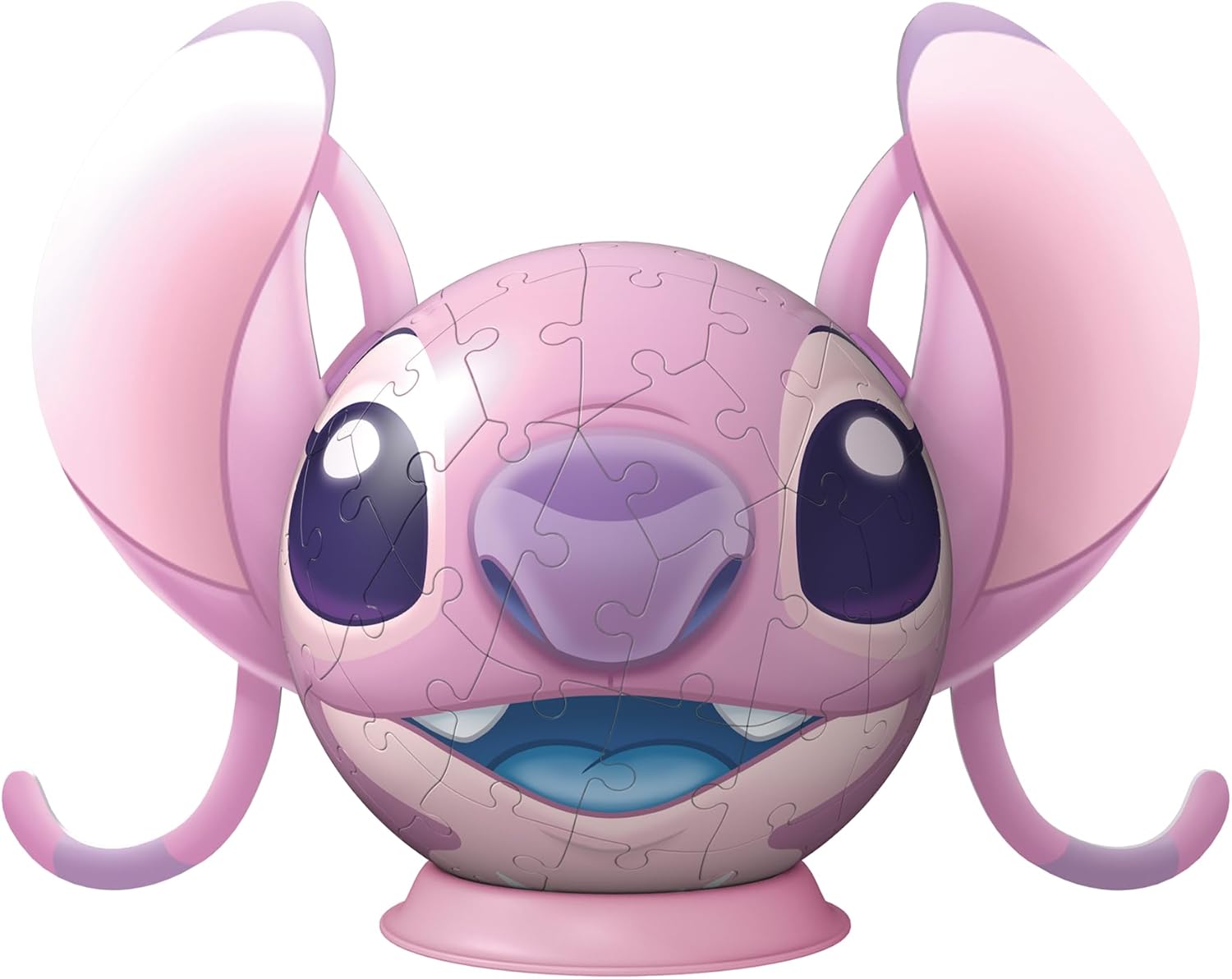 Ravensburger Disney Stitch Angel with Ears 72 piece 3D Jigsaw Puzzle for Adults and Kids Age 6 Years Up - No Glue Required