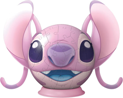 Ravensburger Disney Stitch Angel with Ears 72 piece 3D Jigsaw Puzzle for Adults and Kids Age 6 Years Up - No Glue Required