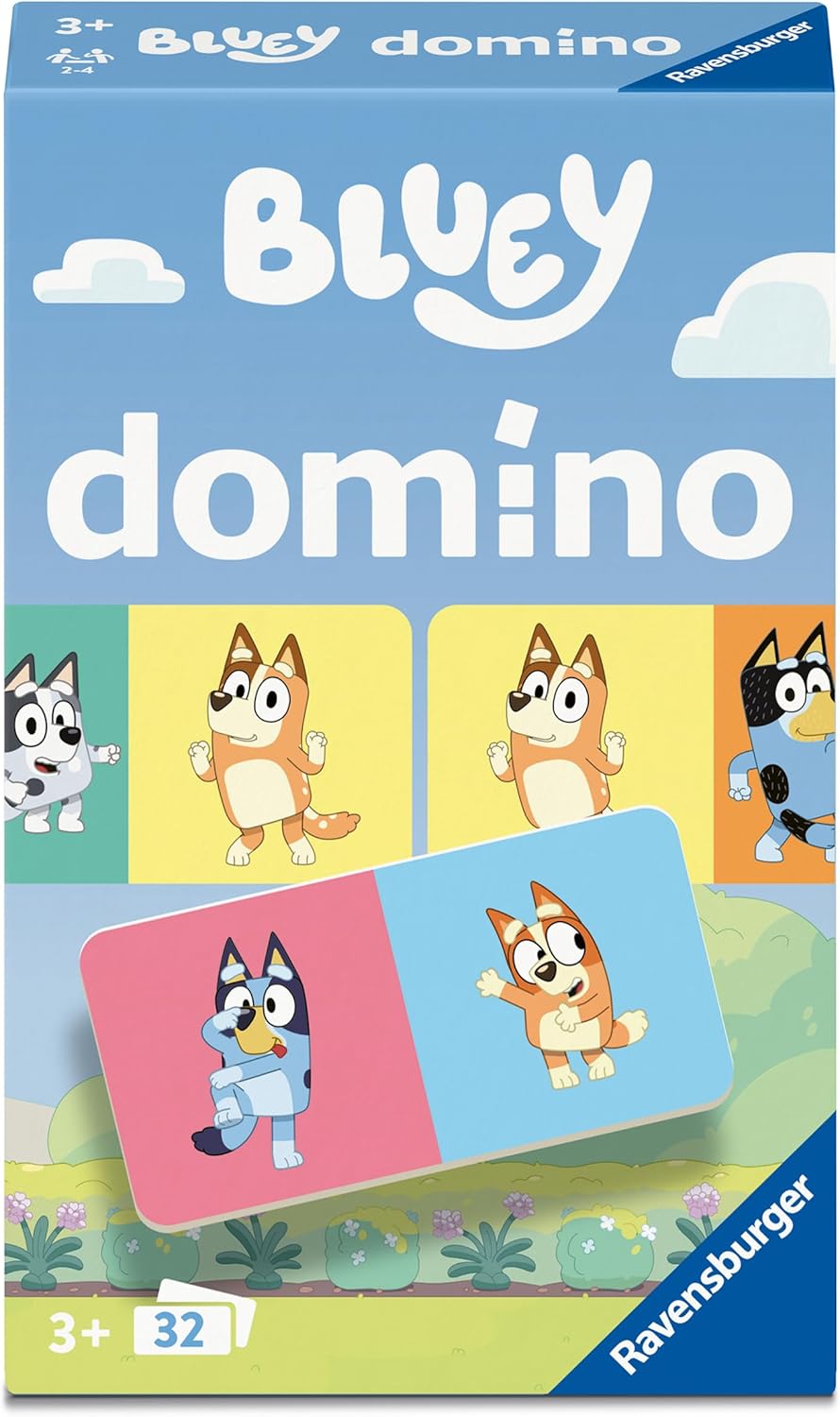 Ravensburger Bluey Dominoes Game For Kids Age 3 Years Up - 2 to 4 Players