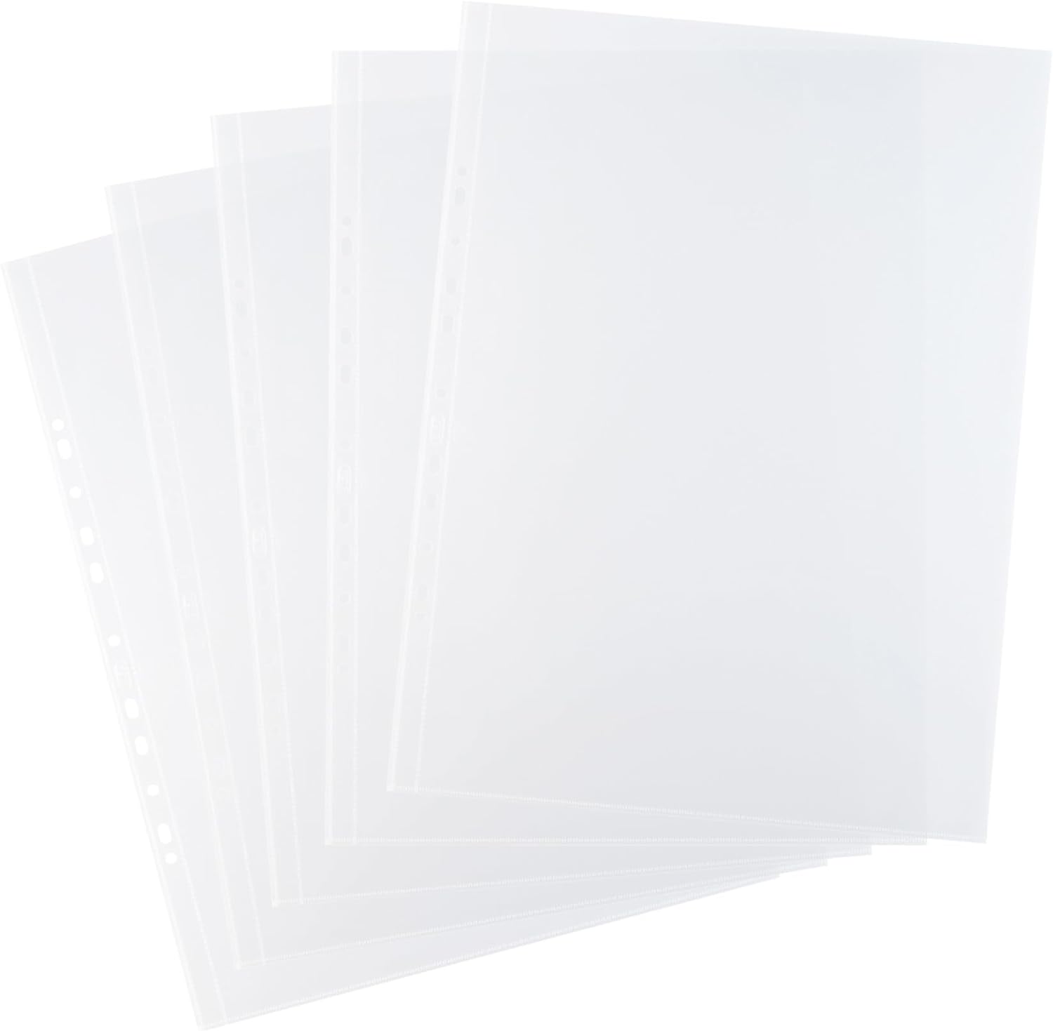 Bantex Pocket Polypropylene Multipunched Top-Opening 120 Micron Vertical A3 Clear Ref 203608