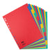 Elba A4 January to December Pressboard Dividers, Assorted Colours, 1 Set