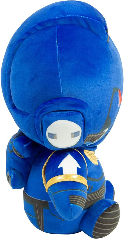 TOMY Warhammer Space Marine Mega Plush, Large Soft Collectible Figure, MkX Tacticus Armour Design, Officially Licensed, Ultramarine Style, Gift for Fans, Ages 12+, Warhammer 40,000 Toy