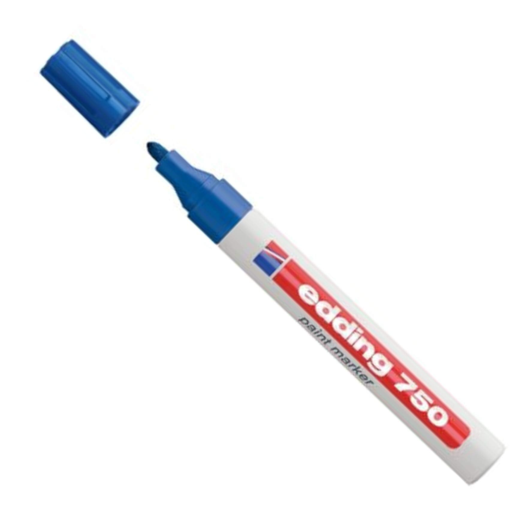 Edding 750 Paint Marker Opaque Bullet Tip Blue 750-003 (10 Pack