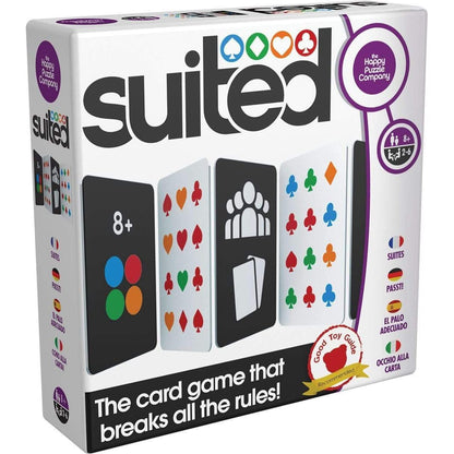 The Happy Puzzle Company Suited Card Game - Features: Clubs, Hearts, Diamonds & Spades - Get Strategic Planning & Visual Perception Skills - Card Games for Kids - Ages 8+