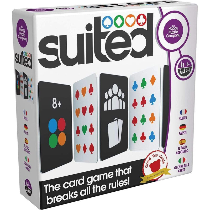 The Happy Puzzle Company Suited Card Game - Features: Clubs, Hearts, Diamonds & Spades - Get Strategic Planning & Visual Perception Skills - Card Games for Kids - Ages 8+