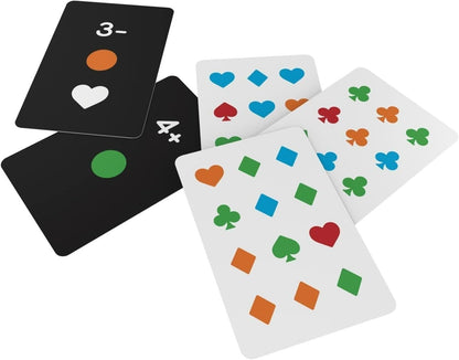 The Happy Puzzle Company Suited Card Game - Features: Clubs, Hearts, Diamonds & Spades - Get Strategic Planning & Visual Perception Skills - Card Games for Kids - Ages 8+