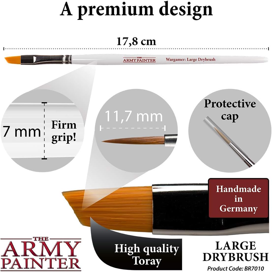 Army Painter ARM07010 - Large Drybrush Wargamer Brush