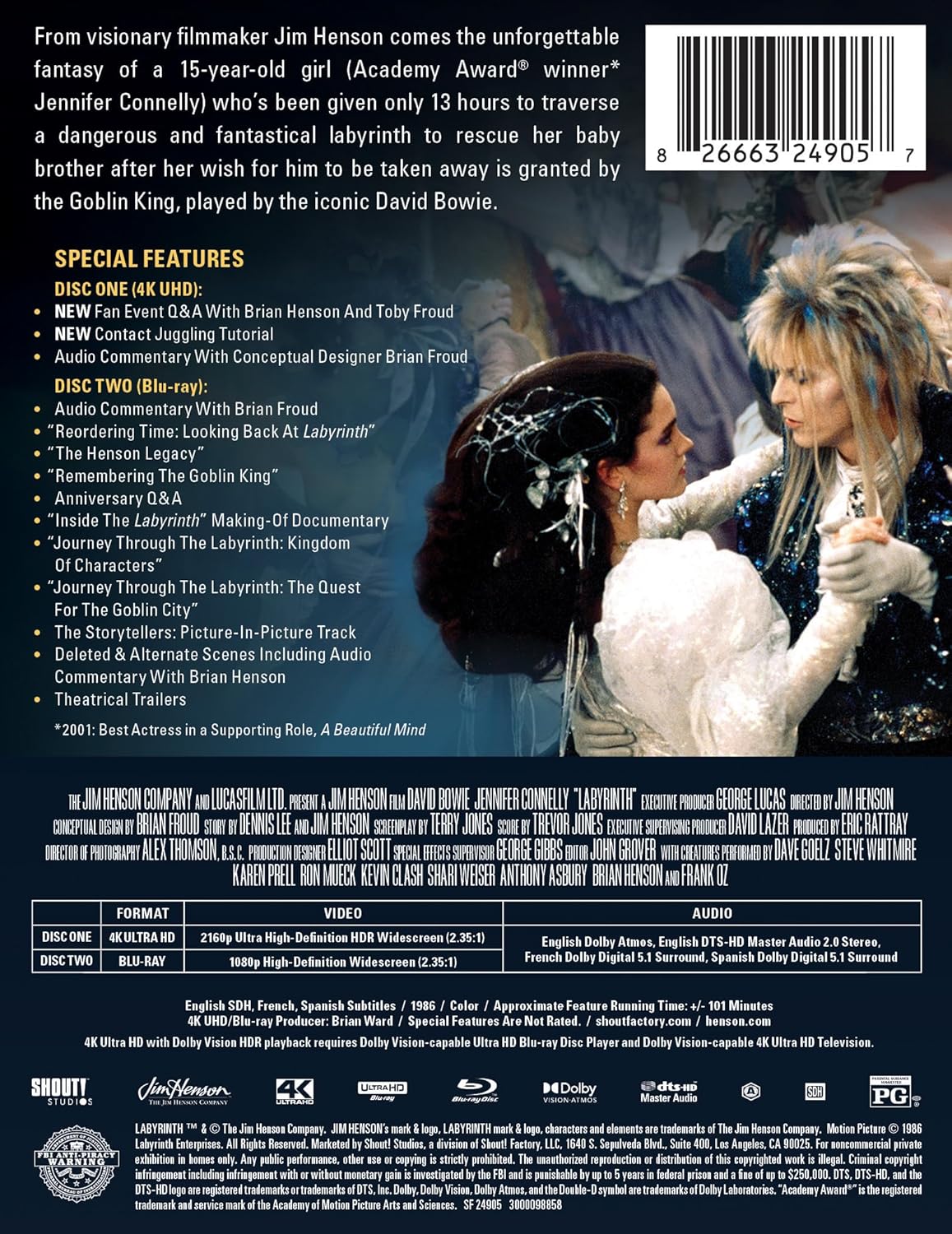 Labyrinth (1986): Limited Edition Steelbook