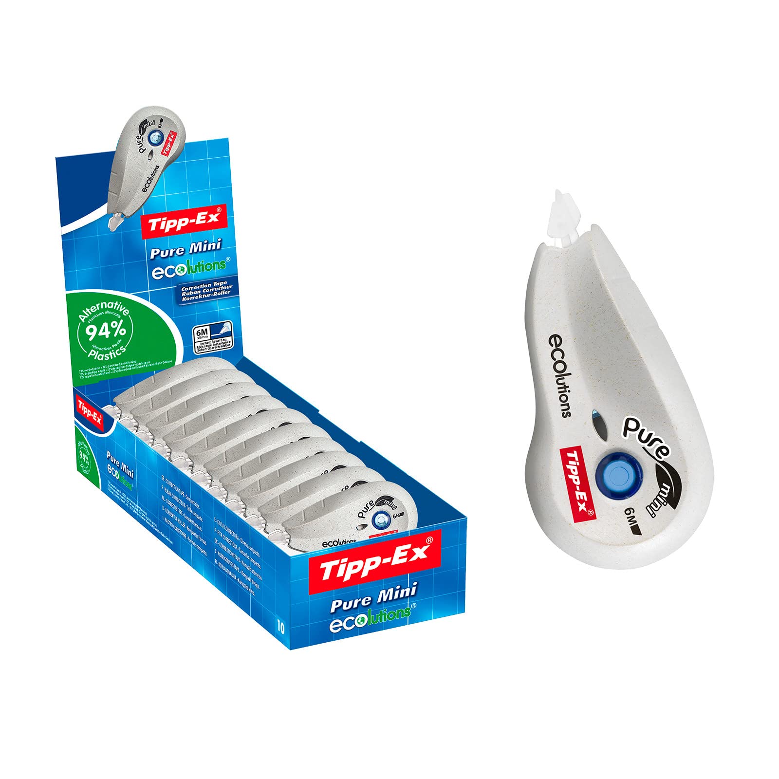 Tipp-Ex 918466 Pure ECO Mini Tape (Pack of 10
