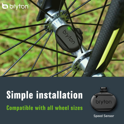 Bryton Fahrrad-Sensoren-Set, Smart Geschwindigkeitssensor und Smart Trittfrequenzsensor, kompatibel mit Smartphone-App und Fahrradcomputer über Bluetooth und ANT+