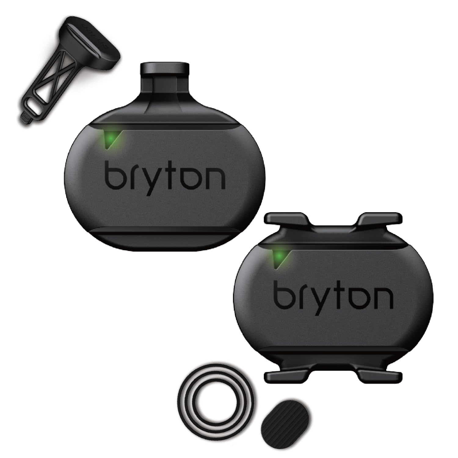 Bryton Fahrrad-Sensoren-Set, Smart Geschwindigkeitssensor und Smart Trittfrequenzsensor, kompatibel mit Smartphone-App und Fahrradcomputer über Bluetooth und ANT+