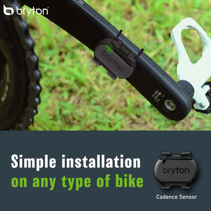 Bryton Fahrrad-Sensoren-Set, Smart Geschwindigkeitssensor und Smart Trittfrequenzsensor, kompatibel mit Smartphone-App und Fahrradcomputer über Bluetooth und ANT+