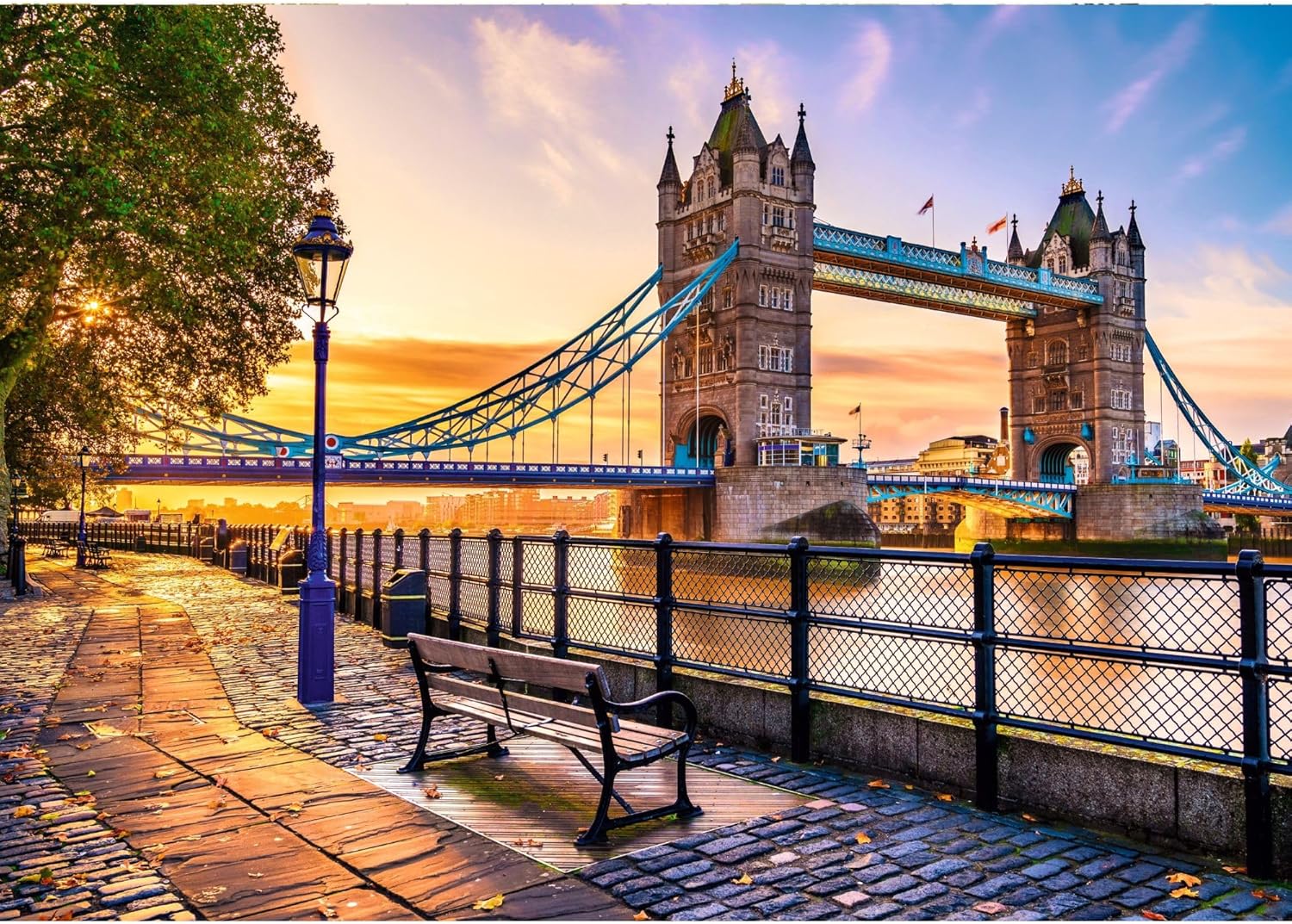 Trefl Tower Bridge, London 1000 Pieces DIY Puzzle with Monuments, Creative Entertainment, for Adults and Children from 12 Years, Multicoloured, 10774
