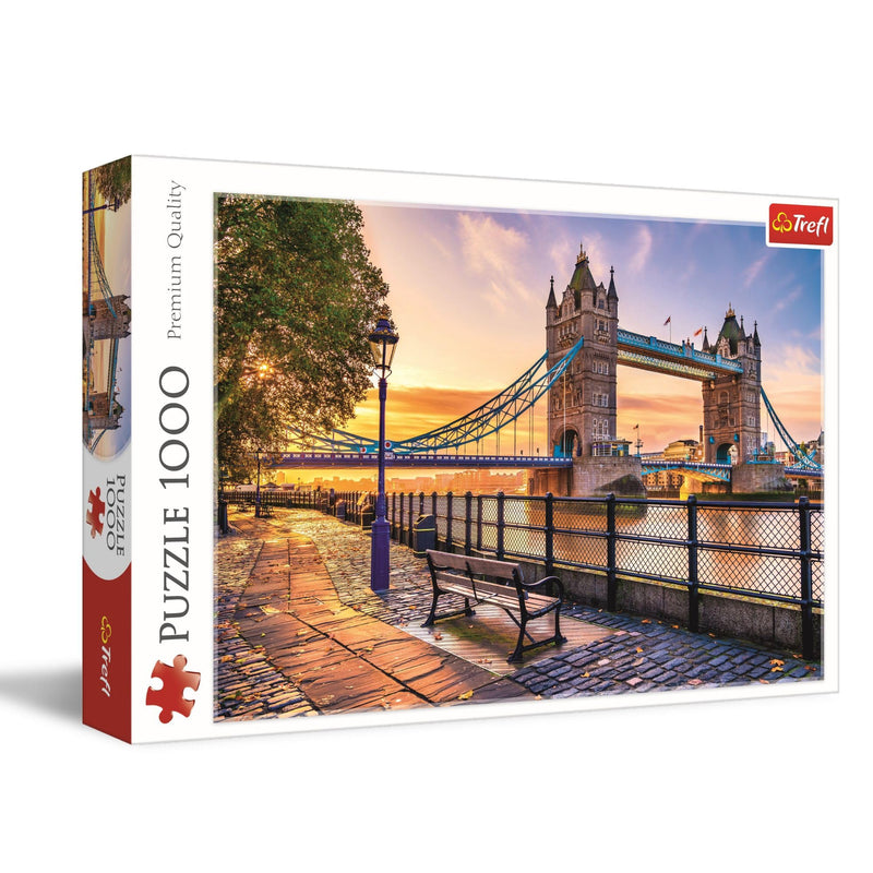 Trefl Tower Bridge, London 1000 Pieces DIY Puzzle with Monuments, Creative Entertainment, for Adults and Children from 12 Years, Multicoloured, 10774