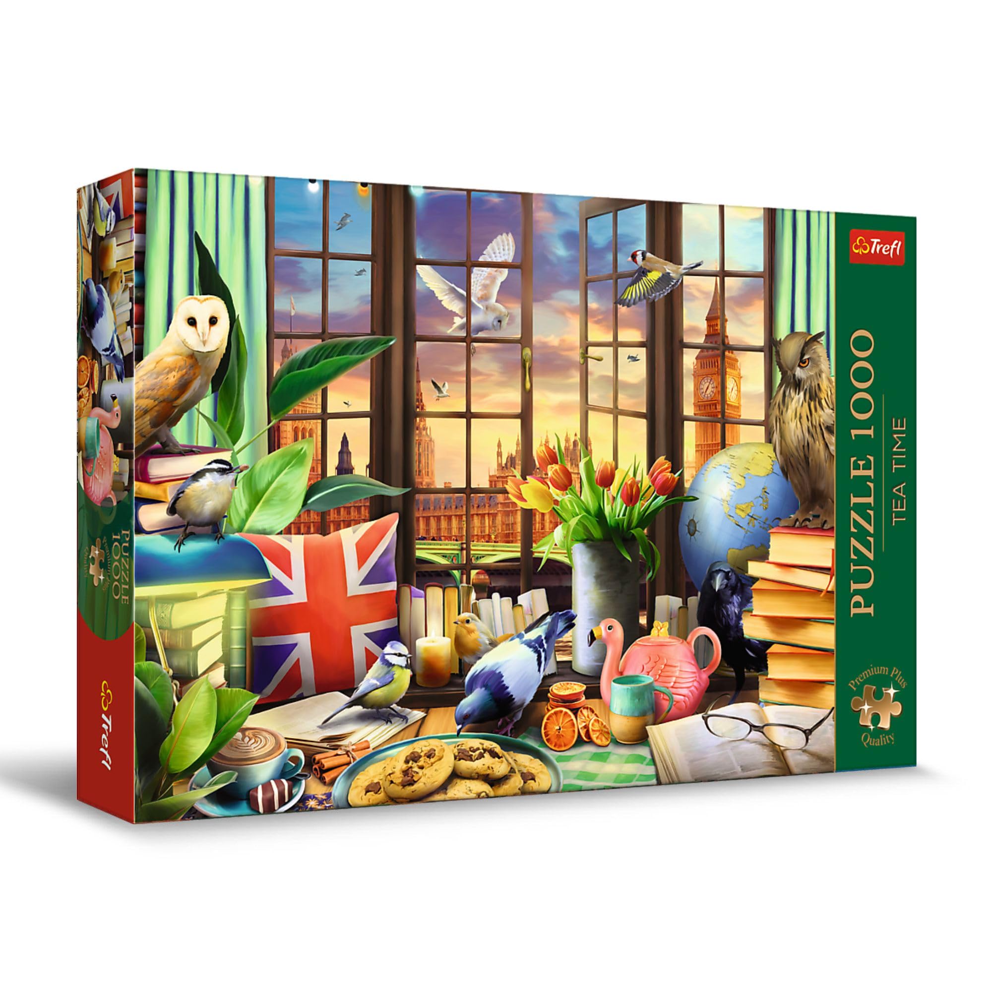 Trefl Premium Plus Quality Tea Time Puzzle - British Tradition - 1000 Pieces, Series of Painted Nostalgic Images, Perfectly Matching Tiles, for Adults and Children from 12 Years