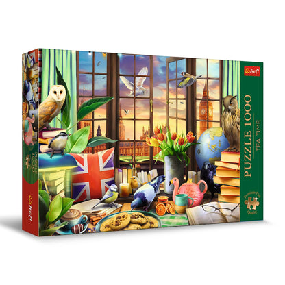 Trefl Premium Plus Quality Tea Time Puzzle - British Tradition - 1000 Pieces, Series of Painted Nostalgic Images, Perfectly Matching Tiles, for Adults and Children from 12 Years