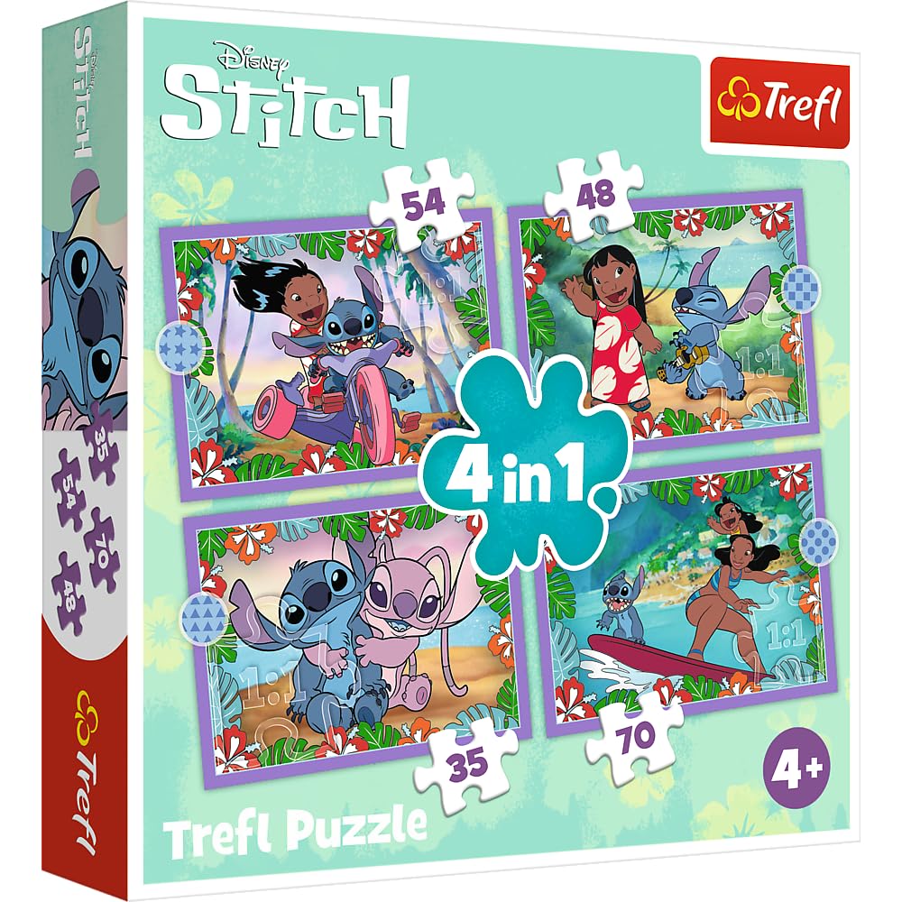 Trefl 4w1 Szalony dzień Lilo & Stitch