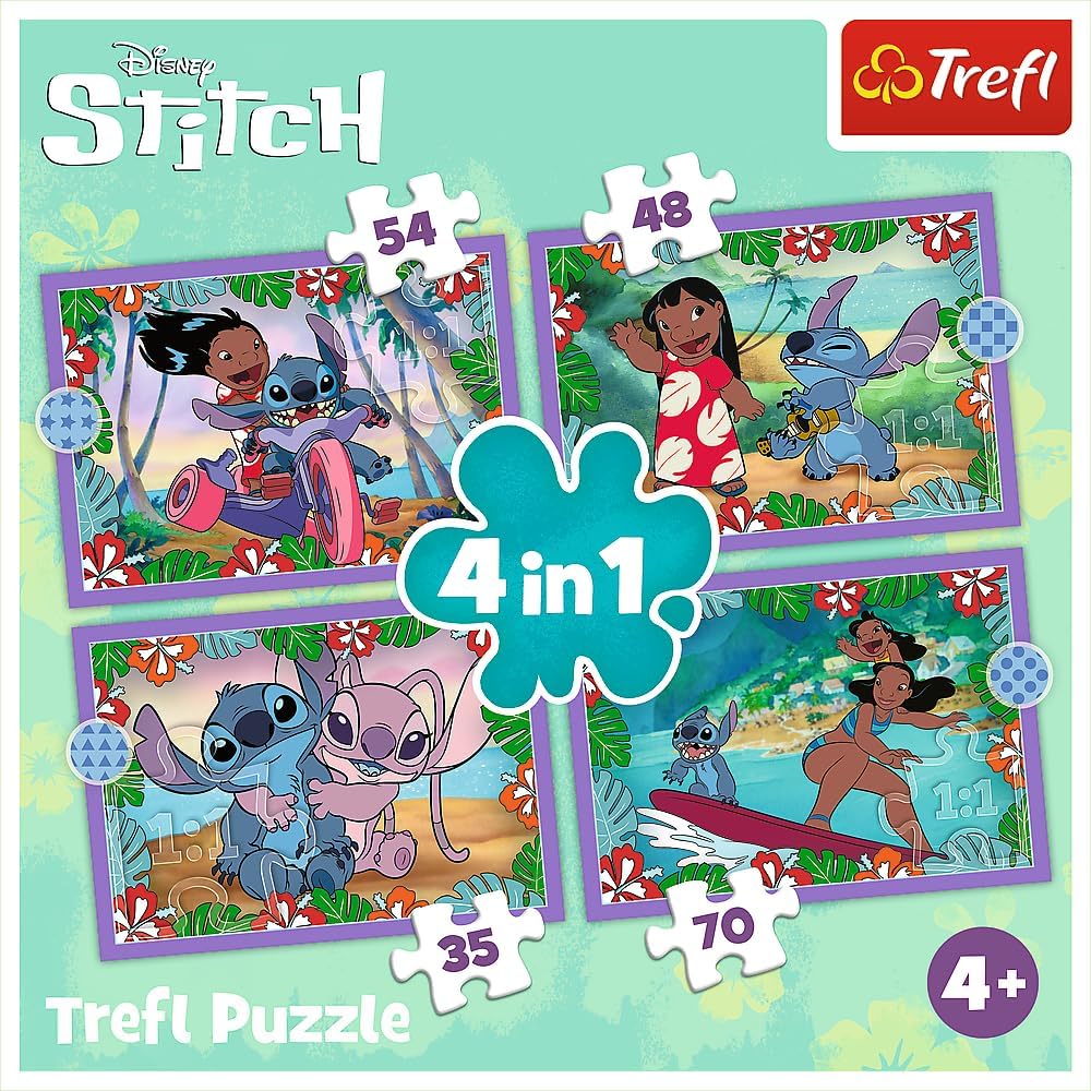 Trefl 4w1 Szalony dzień Lilo & Stitch