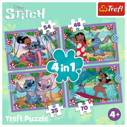 Trefl 4w1 Szalony dzień Lilo & Stitch