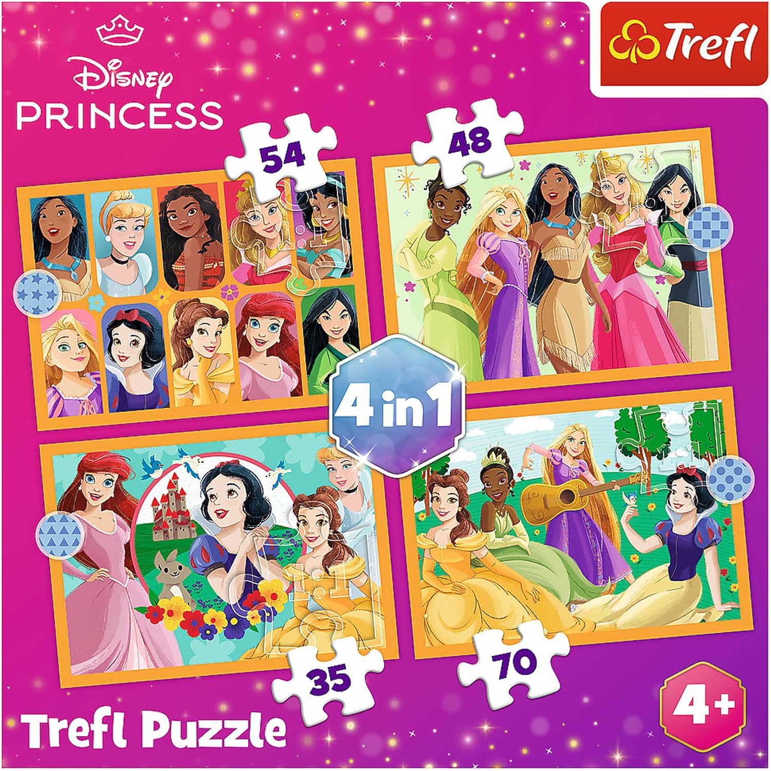4 in 1 Puzzle - Disney Princess