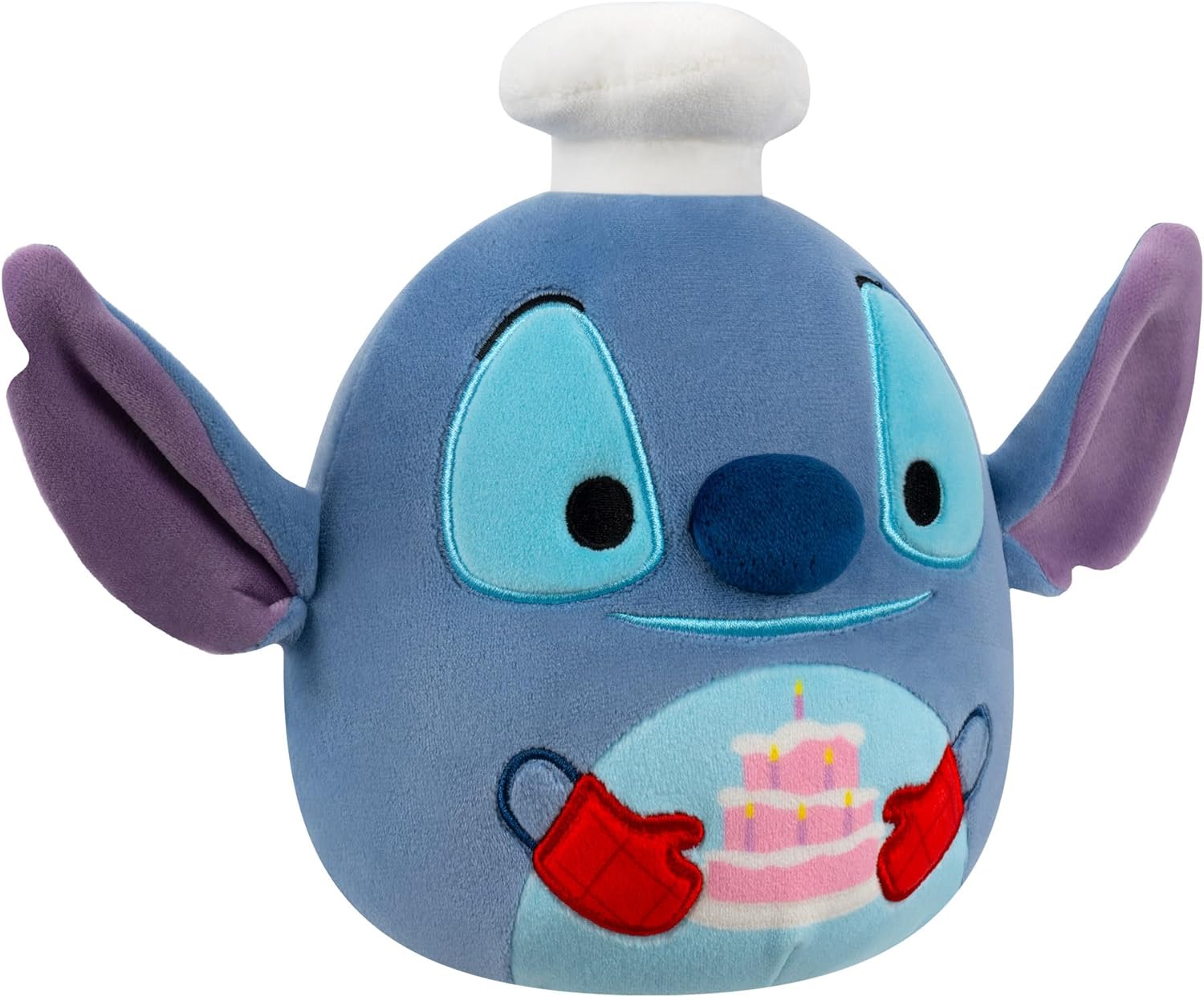 Disney Squishmallows Original 10-Inch Chef Stitch with Cake Plush