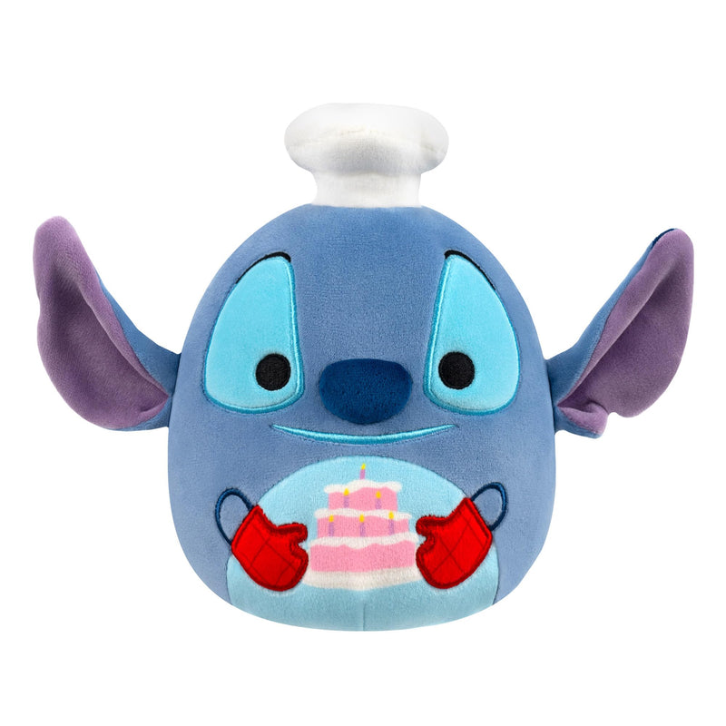 Disney Squishmallows Original 10-Inch Chef Stitch with Cake Plush