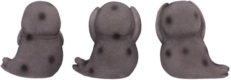 Nemesis Now Three Wise See No Evil Hear No Evil Speak No Evil Figurines, Adorable Hand-Painted Resin Collectibles and Gift